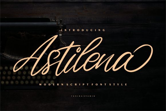 Astilena: A Script Handwritten Font for Editorial Design and Branding