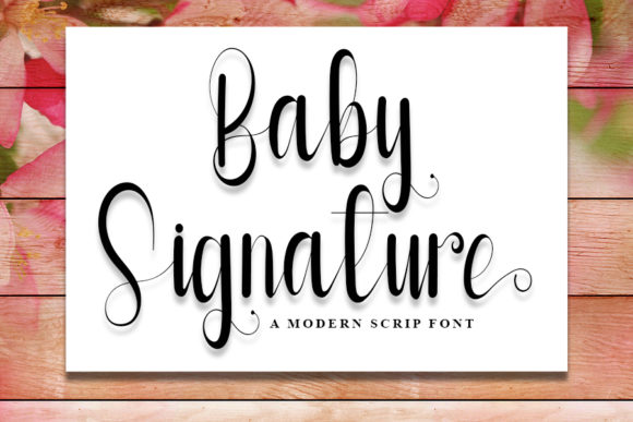 Baby Signature: A Script Font for Handmade Creators