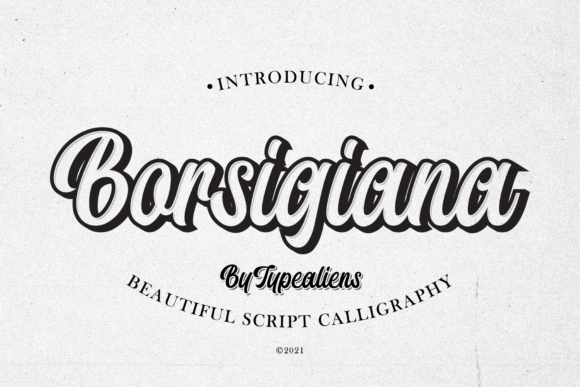 Borsigiana: A Script Handwritten Font for Branding That Speaks Volumes