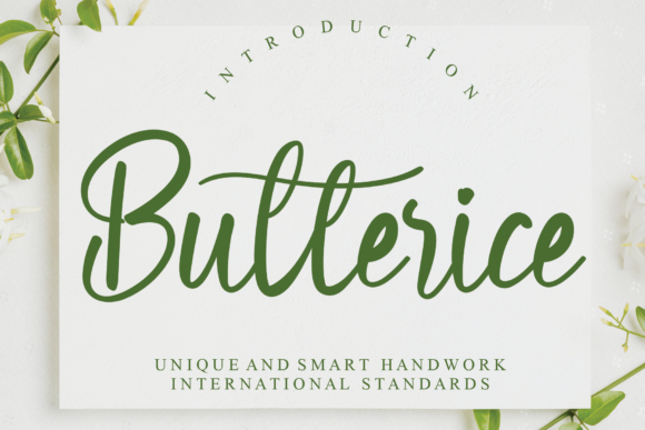 Butterice: A Script Handwritten Font for Campaign Creativity