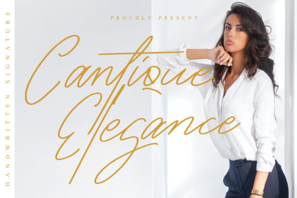 Cantique Elegance: A Script Handwritten Font for Branding and Campaigns