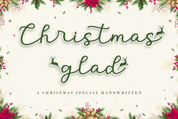 Christmas Glad: A Script Font for Elegant Editorial Design