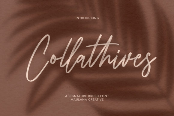 Collathives: A Script Handwritten Font for Modern Web Design