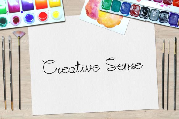Creative Sense: A Script Handwritten Font for Digital Design