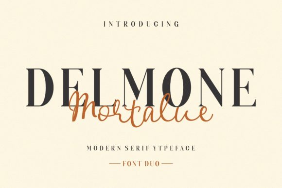 Delmone Mortalue: A Serif Font for Powerful Branding and Design Impact