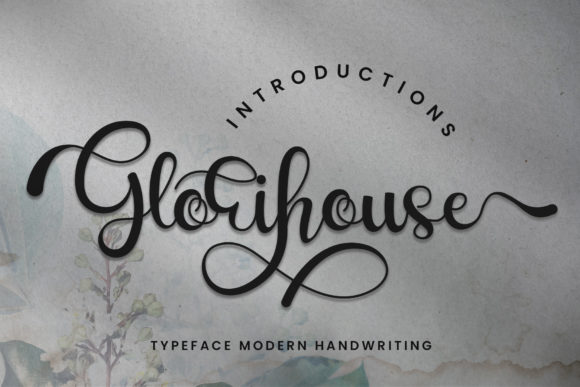 Glorihouse: A Romantic Script Font for Editorial Design and Content Branding