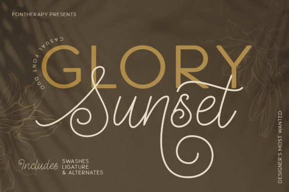 Glory Sunset: A Script Font for Timeless Editorial Design
