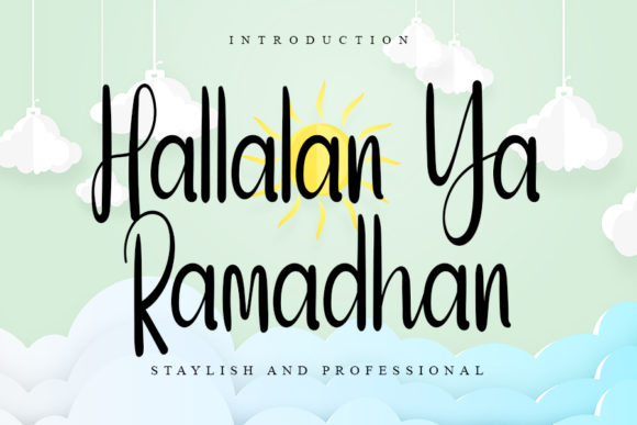 Hallalan Ya Ramadhan: A Script Handwritten Font for Creative Designers