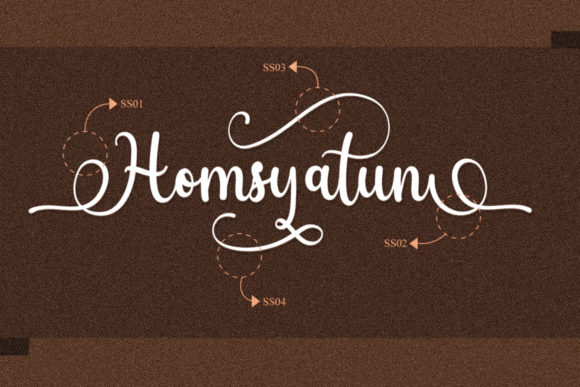 Homsyatun: A Timeless Script Handwritten Font for Creative Branding