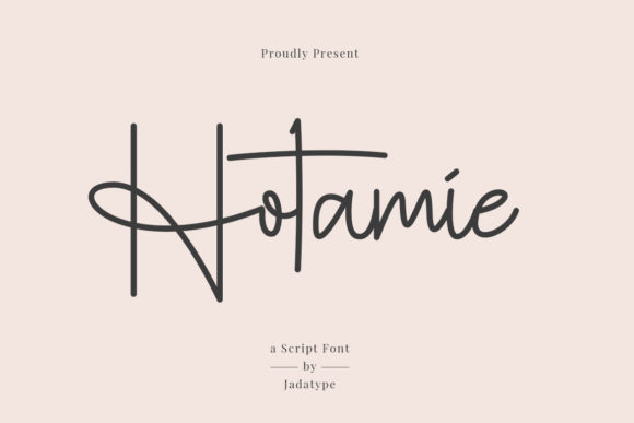 Hotamie: A Script Handwritten Font That Elevates Your Creative Projects