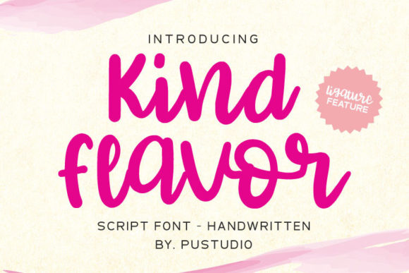 Kind Flavor: A Timeless Script Font for Creative Branding