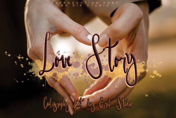 Love Strory: A Script Handwritten Font for Creative Crafters and Designers