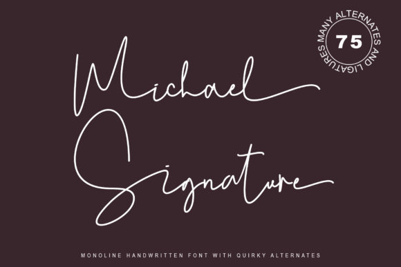 Michael Signature: A Script Handwritten Font for Digital Branding and Web Design