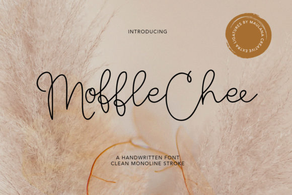 Moffle Chee Handwritten for Authentic Branding and Creative Design