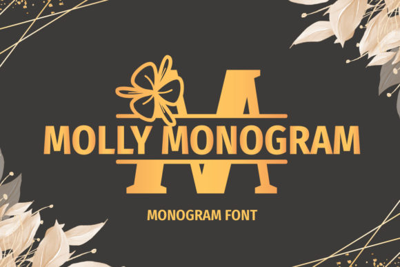 Molly Monogram: A Script Handwritten Font for Editorial Elegance
