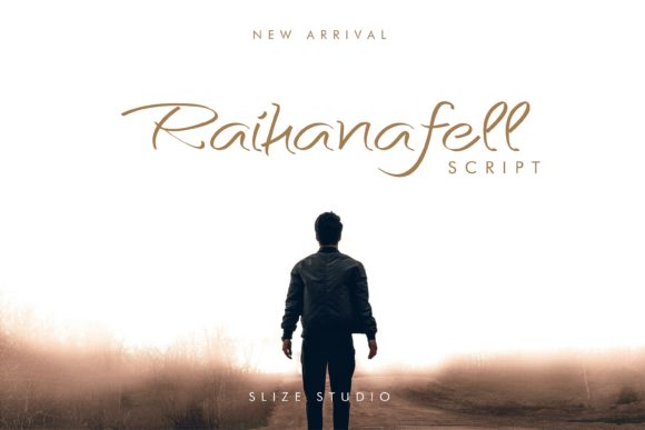 Raihanafell: A Script Handwritten Font for Creative Crafters and Product Designers