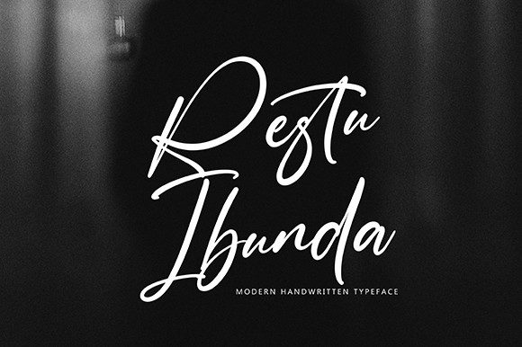 Restu Ibunda: A Delicate Script Font for Editorial Design