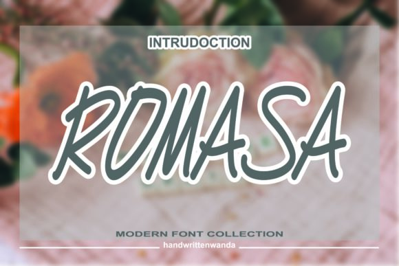Romasa: A Script Font for Editorial Elegance