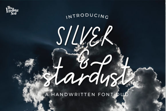 Silver Stardust Duo: A Font for Crafting with Grace and Style