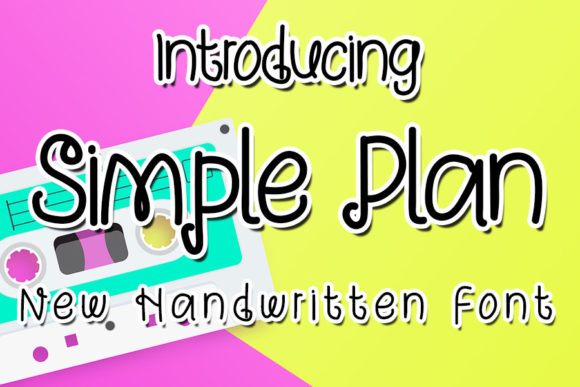 Simple Plan: A Script Handwritten Font for Creative Crafters