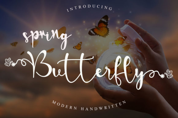 Spring Butterfly: A Font That Flies Into Your Creative Projects