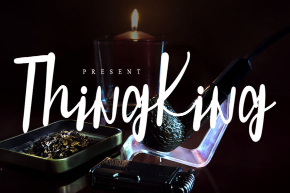 Thing King: A Script Handwritten Font for Dynamic Web Design