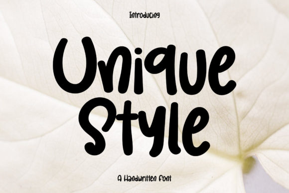 Unique Style: A Script Handwritten Font for Creative Crafters