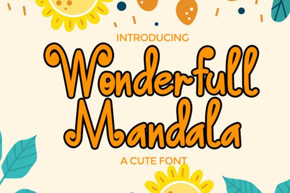 Wonderfull Mandala: A Script Handwritten Font for Creative Crafters