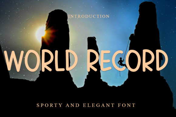 World Record: A Versatile Script Handwritten Font for Creative Branding